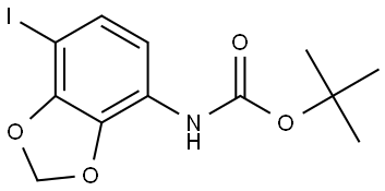 tert-Butyl (7-iodobenzo[d][1,3]dioxol-4-yl)carbamate Structural