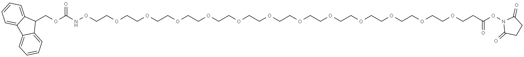 Fmoc-aminooxy-PEG12-NHS ester Structural