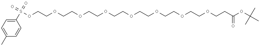 Tos-PEG8-COOtBu Structural