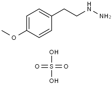 Hydrazine, [2-(4-methoxyphenyl)ethyl]-, sulfate (1:1) Structural