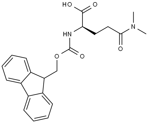 D-Glutamine, N2-[(9H-fluoren-9-ylmethoxy)carbonyl]-N,N-dimethyl- Structural