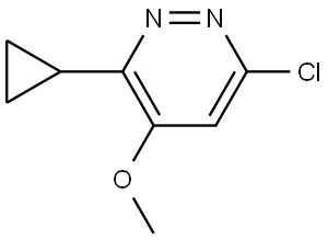 Pyridazine, 6-chloro-3-cyclopropyl-4-methoxy- Structural