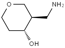 (3R,4R)-3-(Aminomethyl)tetrahydro-2H-pyran-4-ol Structural