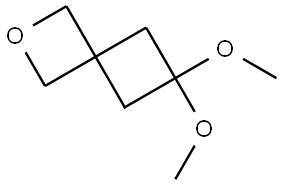 6,6-Dimethoxy-2-oxaspiro[3.3]heptane Structural