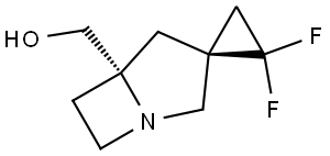 ((1'S,5R)-2',2'-Difluoro-1-azaspiro[bicyclo[3.2.0]heptane-3,1'-cyclopropan]-5-yl)methanol Structural