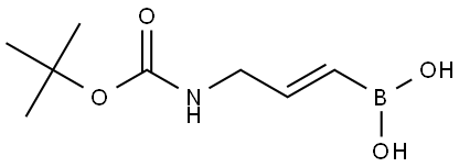 [(E)-3-(tert-butoxycarbonylamino)prop-1-enyl]boronic acid Structural