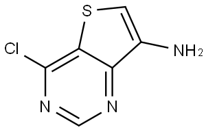 Thieno[3,2-d]pyrimidin-7-amine, 4-chloro- Structural