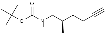 tert-Butyl (R)-(2-methylhex-5-yn-1-yl)carbamate Structural