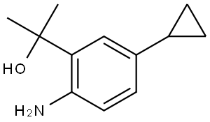 Benzenemethanol, 2-amino-5-cyclopropyl-α,α-dimethyl- Structural