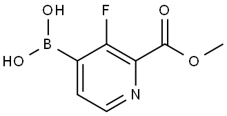 (3-fluoro-2-methoxycarbonyl-4-pyridyl)boronic acid Structural