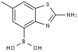 Boronic acid, B-(2-amino-6-methyl-4-benzothiazolyl)- Structural