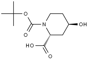 rel-1-(1,1-Dimethylethyl) (2R,4R)-4-hydroxy-1,2-piperidinedicarboxylate Structural