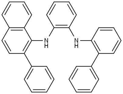 1,2-Benzenediamine, N1-[1,1′-biphenyl]-2-yl-N2-(2-phenyl-1-naphthalenyl)- Structural