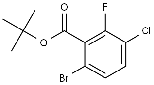 Tert-butyl 6-bromo-3-chloro-2-fluorobenzoate Structural