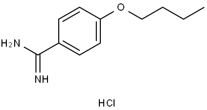 Benzenecarboximidamide, 4-butoxy-, hydrochloride (1:1) Structural