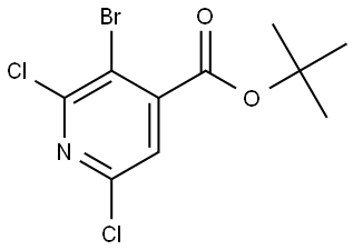 tert-butyl 3-bromo-2,6-dichloroisonicotinate Structural