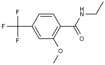N-ethyl-2-methoxy-4-(trifluoromethyl)benzamide Structural