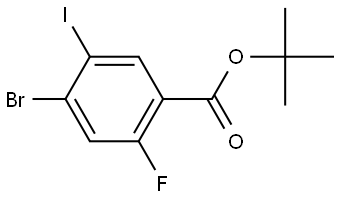 tert-butyl 4-bromo-2-fluoro-5-iodobenzoate Structural