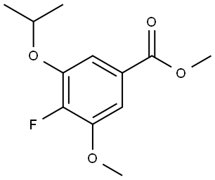methyl 4-fluoro-3-isopropoxy-5-methoxybenzoate Structural