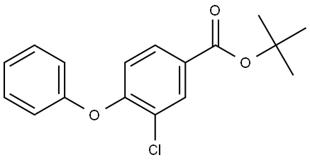 Tert-butyl 3-chloro-4-phenoxybenzoate Structural