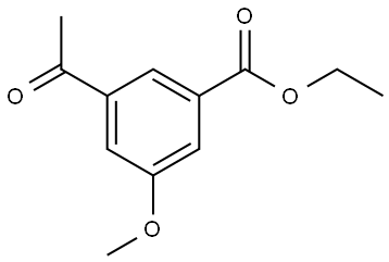 ethyl 3-acetyl-5-methoxybenzoate Structural