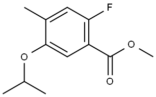 methyl 2-fluoro-5-isopropoxy-4-methylbenzoate Structural