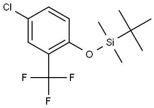 tert-butyl(4-chloro-2-(trifluoromethyl)phenoxy)dimethylsilane Structural