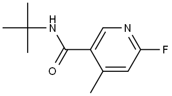 N-(tert-butyl)-6-fluoro-4-methylnicotinamide Structural
