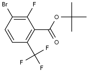 Tert-butyl 3-bromo-2-fluoro-6-(trifluoromethyl)benzoate Structural