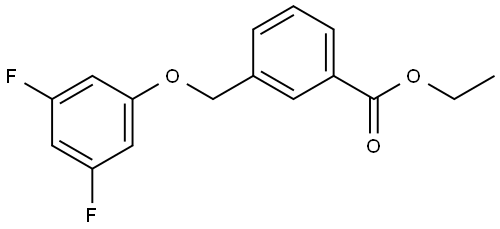 ethyl 3-((3,5-difluorophenoxy)methyl)benzoate Structural