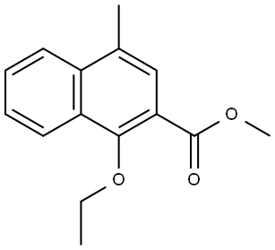 methyl 1-ethoxy-4-methyl-2-naphthoate Structural