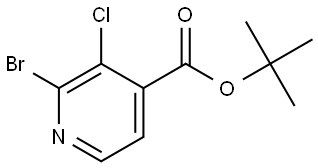 Tert-butyl 2-bromo-3-chloroisonicotinate Structural