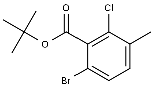 Tert-butyl 6-bromo-2-chloro-3-methylbenzoate Structural