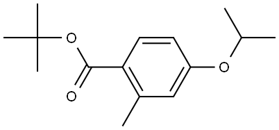 Tert-butyl 4-isopropoxy-2-methylbenzoate Structural