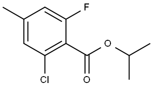 isopropyl 2-chloro-6-fluoro-4-methylbenzoate Structural