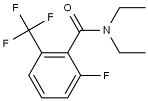 N,N-diethyl-2-fluoro-6-(trifluoromethyl)benzamide Structural