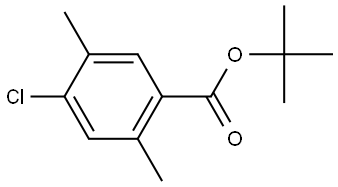 tert-butyl 4-chloro-2,5-dimethylbenzoate Structural