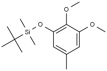 tert-butyl(2,3-dimethoxy-5-methylphenoxy)dimethylsilane Structural