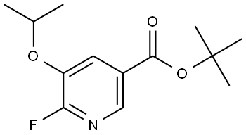 tert-butyl 6-fluoro-5-isopropoxynicotinate Structural