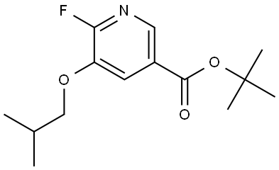 tert-butyl 6-fluoro-5-isobutoxynicotinate Structural