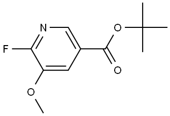 tert-butyl 6-fluoro-5-methoxynicotinate Structural