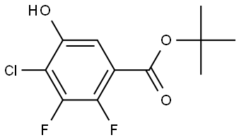 tert-butyl 4-chloro-2,3-difluoro-5-hydroxybenzoate Structural