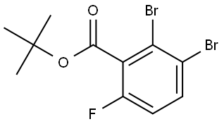 Tert-butyl 2,3-dibromo-6-fluorobenzoate Structural