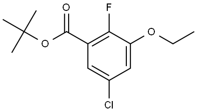 Tert-butyl 5-chloro-3-ethoxy-2-fluorobenzoate Structural