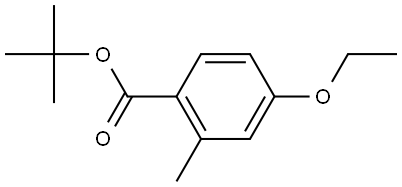 tert-butyl 4-ethoxy-2-methylbenzoate Structural