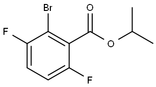 isopropyl 2-bromo-3,6-difluorobenzoate Structural