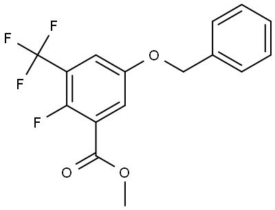 methyl 5-(benzyloxy)-2-fluoro-3-(trifluoromethyl)benzoate Structural