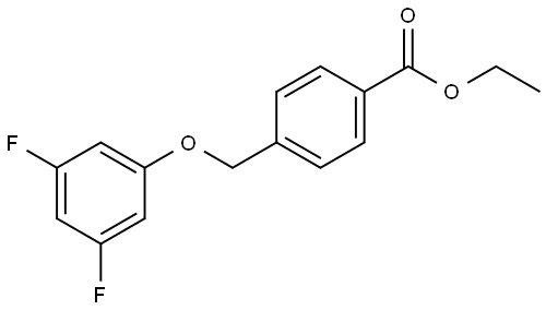 ethyl 4-((3,5-difluorophenoxy)methyl)benzoate Structural