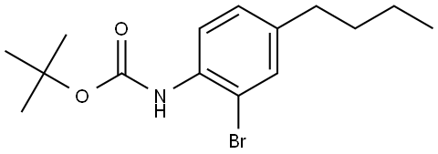 Tert-butyl (2-bromo-4-butylphenyl)carbamate Structural