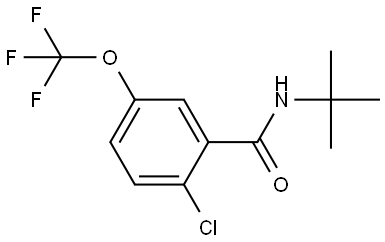 N-(tert-butyl)-2-chloro-5-(trifluoromethoxy)benzamide Structural